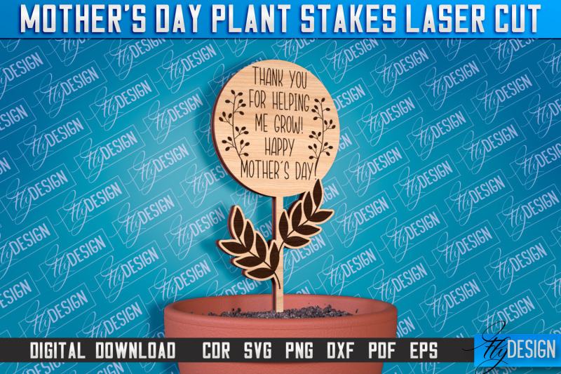 mother-039-s-day-plant-stakes-laser-cut-laser-flower-stakes-design-cnc