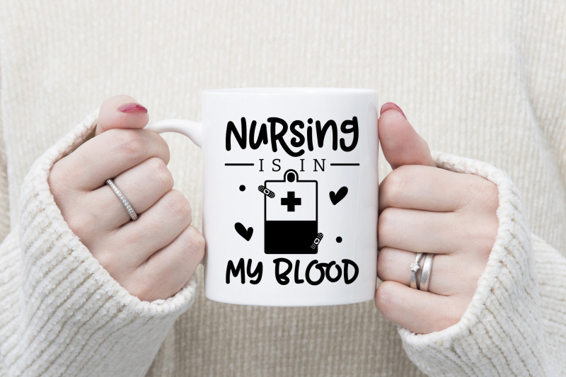 nursing-is-in-my-blood-nurse-svg