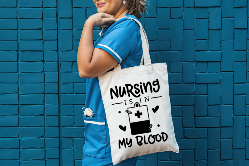 nursing-is-in-my-blood-nurse-svg