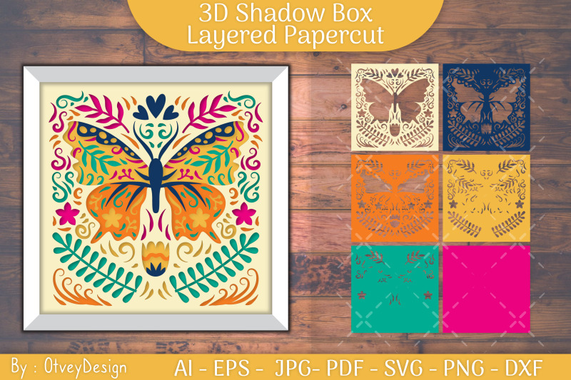 butterfly-folk-art-3d-shadow-box-folk-art-spring-3d-svg