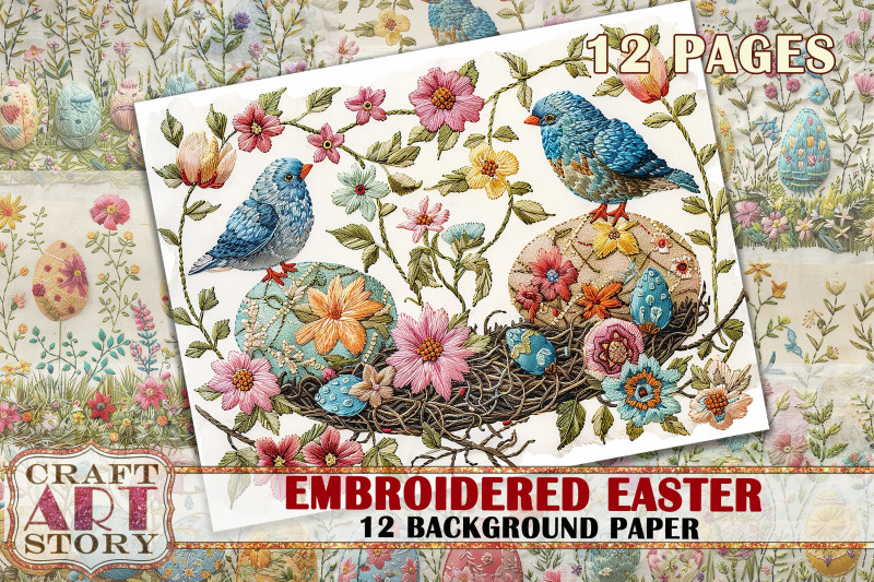 embroidered-easter-background-paper-fabric-embroidery