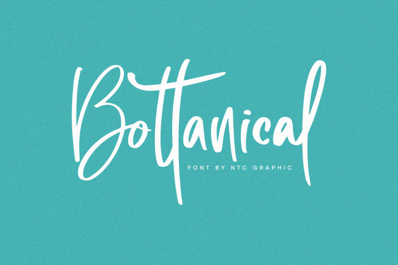 bottanical-handwritten-font