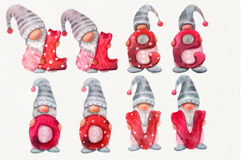 watercolor-valentine-gnomes-clipart-set