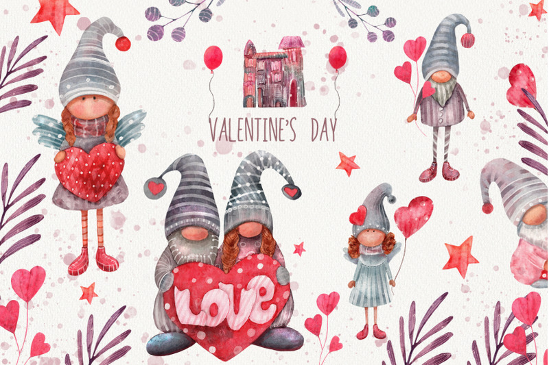 watercolor-valentine-gnomes-clipart-set