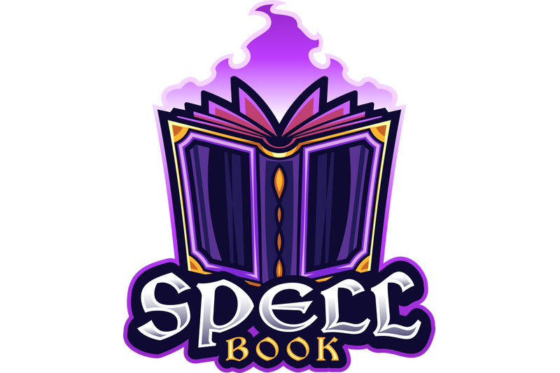 spell-book-esport-mascot-logo-design