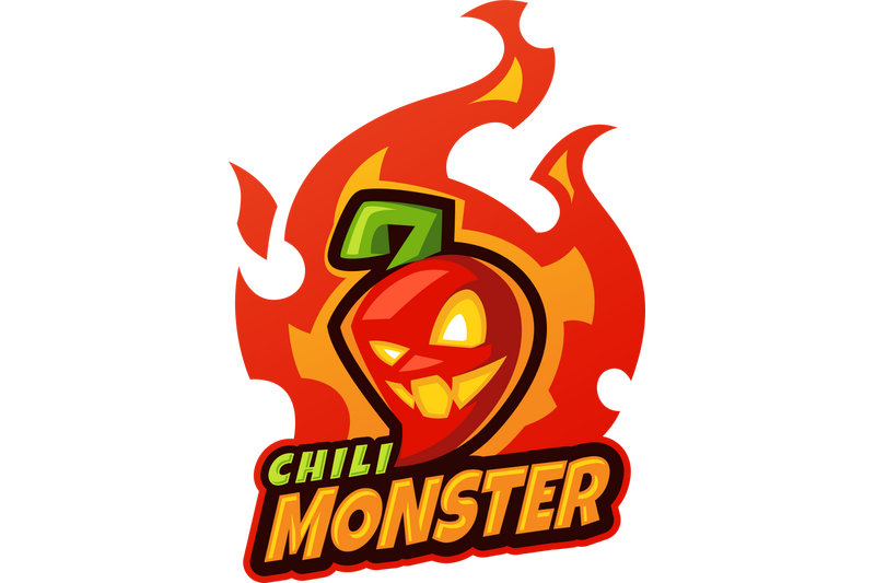 chili-monster-esport-mascot-logo-design