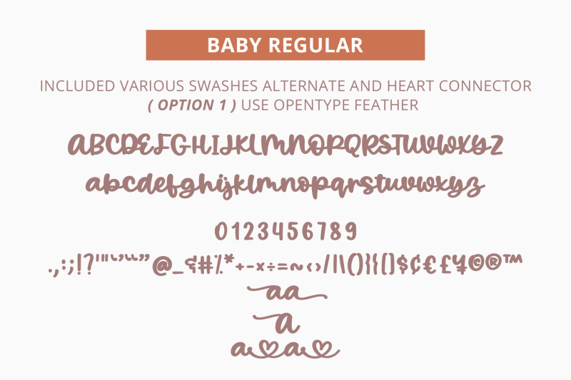 baby-bold-cursive-connecting-heart-font-with-tails