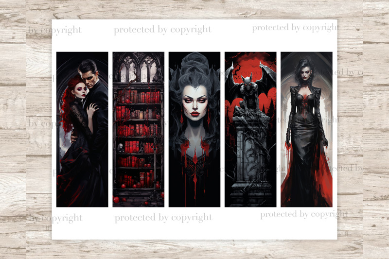vampire-bookmarks-printable-gift-for-book-lover