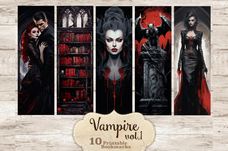 vampire-bookmarks-printable-gift-for-book-lover