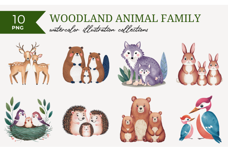 woodland-animal-family