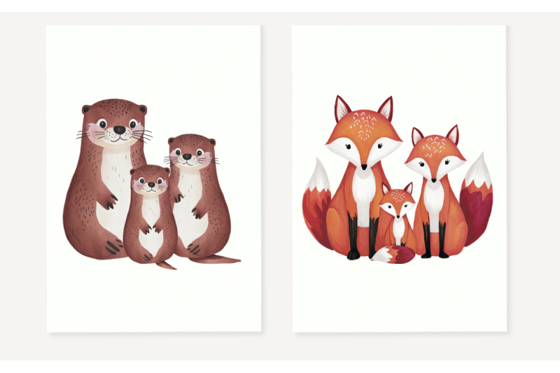 woodland-animal-family