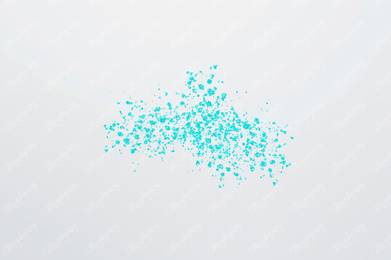 70-cyan-glitter-particles-set-png-overlay-images