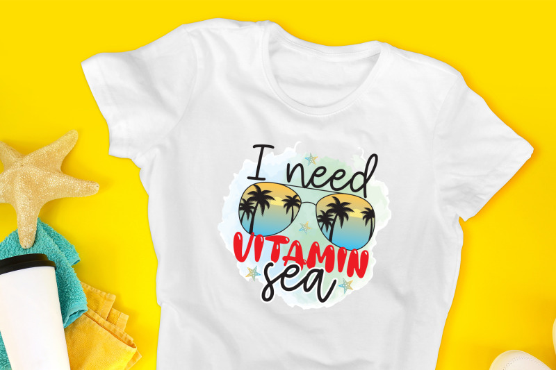 i-need-vitamin-sea-beach-sublimation-design