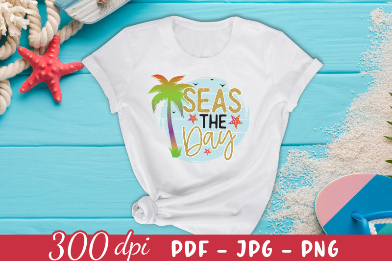 seas-the-day-png-beach-sublimation-design