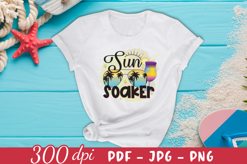 sun-soaker-beach-sublimation-design