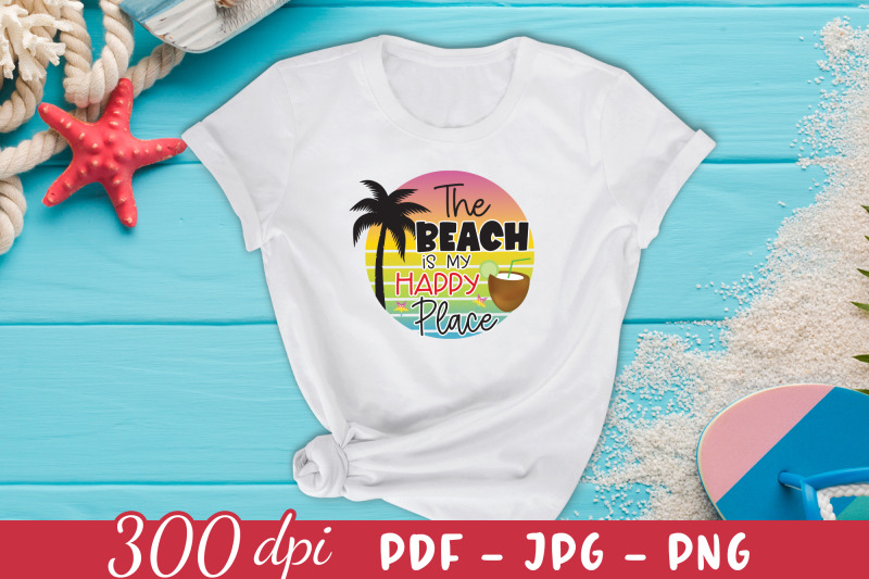 the-beach-is-my-happy-place-png-sublimation