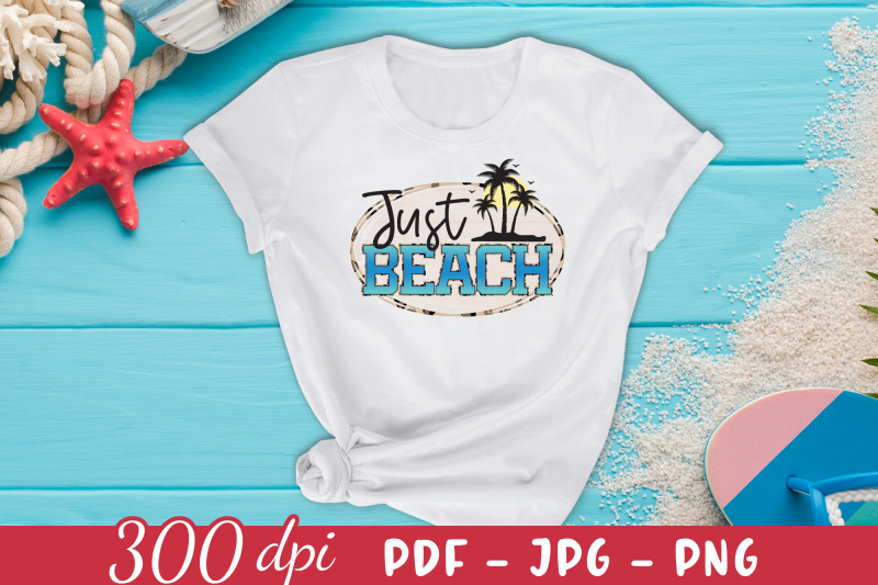 just-beach-png-sublimation-design