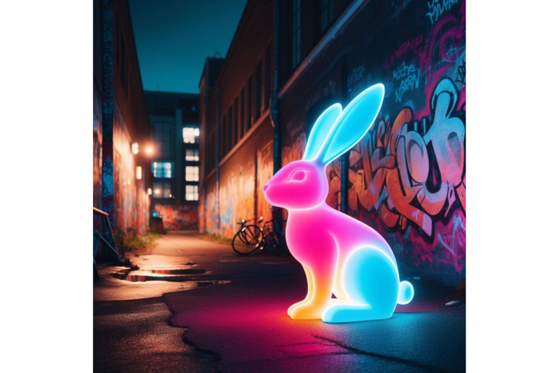 a-neon-lit-bunny