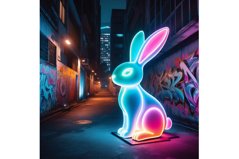 a-neon-lit-bunny