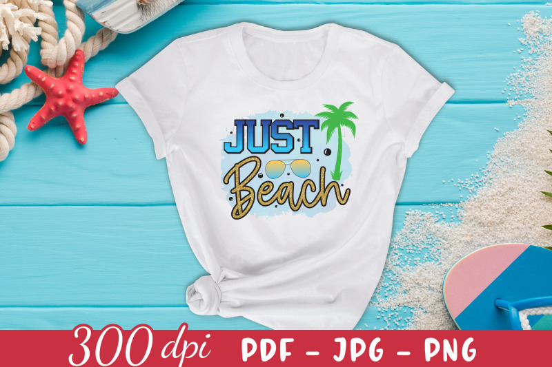 just-beach-png-sublimation-design