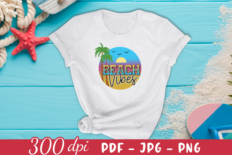 beach-vibes-png-summer-sublimation-design