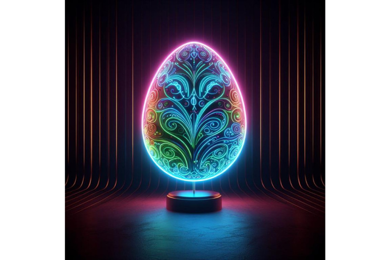 a-neon-lit-easter-egg