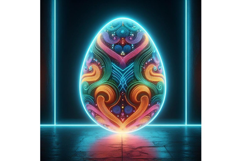 a-neon-lit-easter-egg