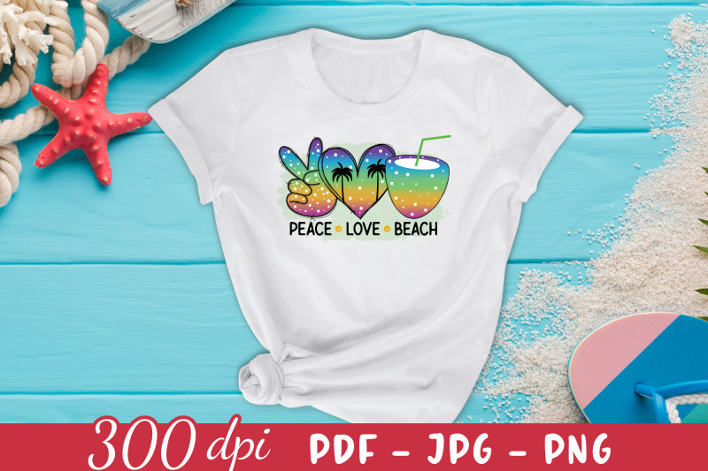 peace-love-beach-summer-sublimation-design