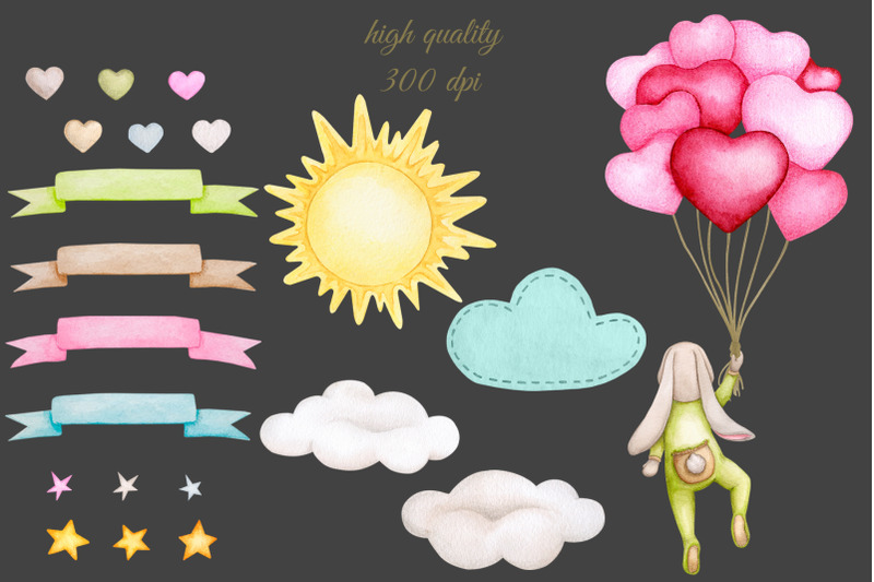 cute-baby-bunny-watercolor-set-png