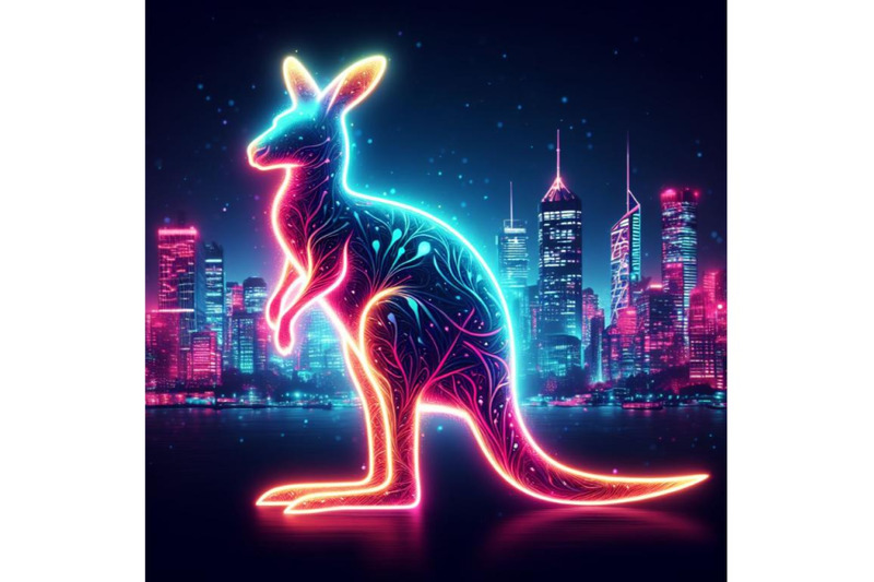 a-neon-lit-kangaroo