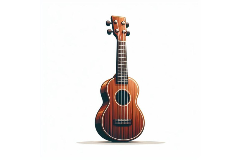 an-ukulele-isolated-on-white-background
