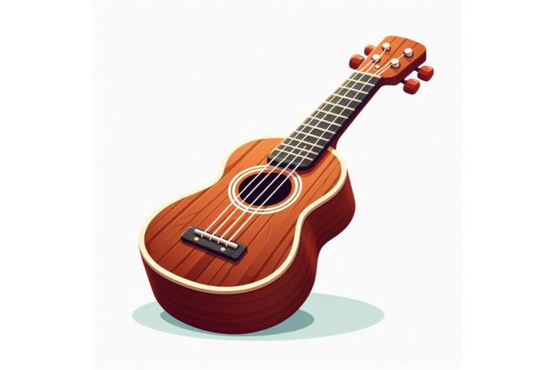 an-ukulele-isolated-on-white-background