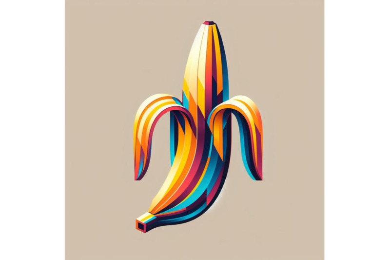 beautiful-abstract-geometry-pattern-banana