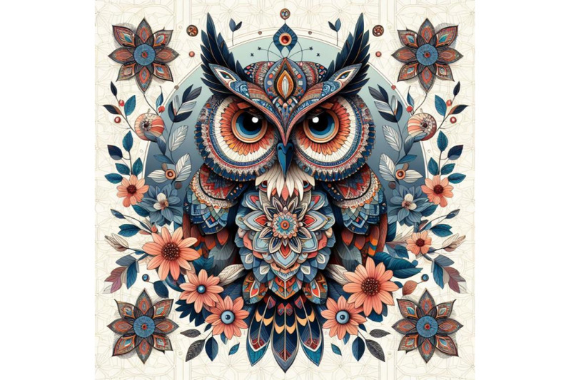 beautiful-abstract-geometry-pattern-owl