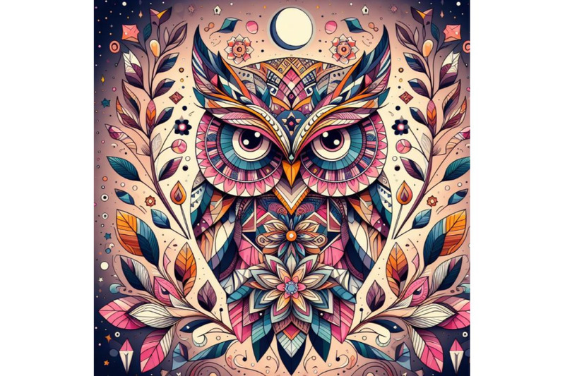 beautiful-abstract-geometry-pattern-owl