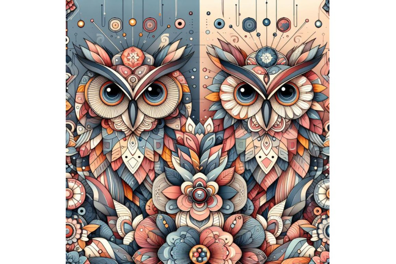 beautiful-abstract-geometry-pattern-owl