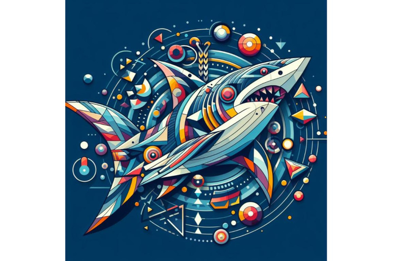 beautiful-abstract-geometry-pattern-shark