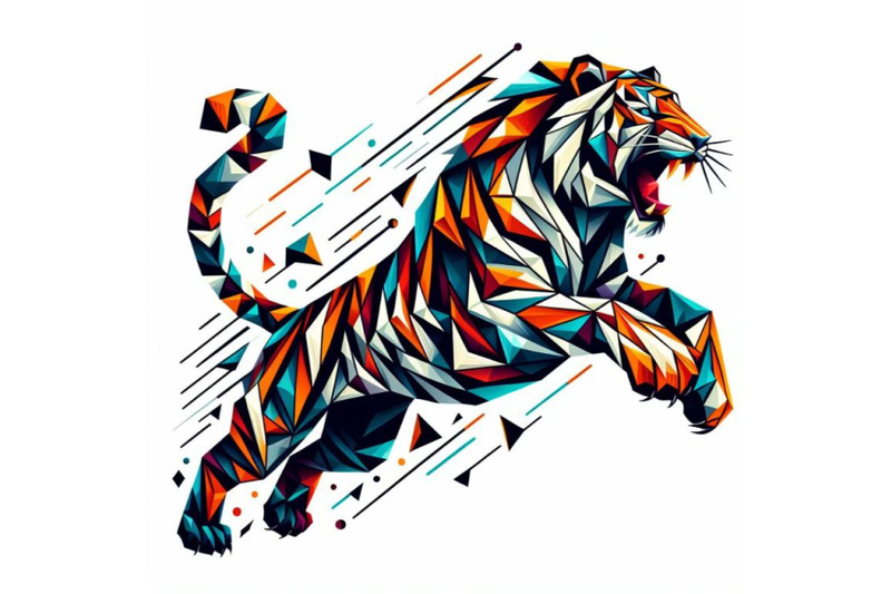 beautiful-abstract-geometry-pattern-tiger