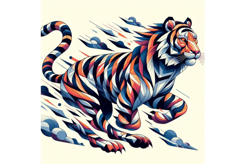 beautiful-abstract-geometry-pattern-tiger