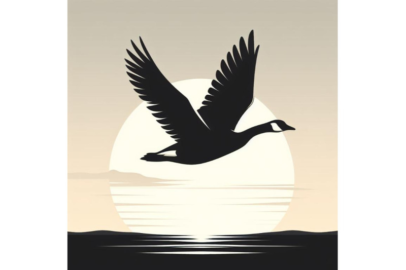 flying-goose-silhouette