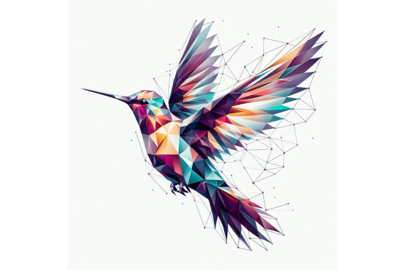 hummingbird-flying-geometric-abstract