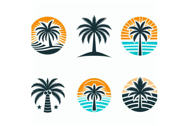 illustration-of-palm-tree-emblems