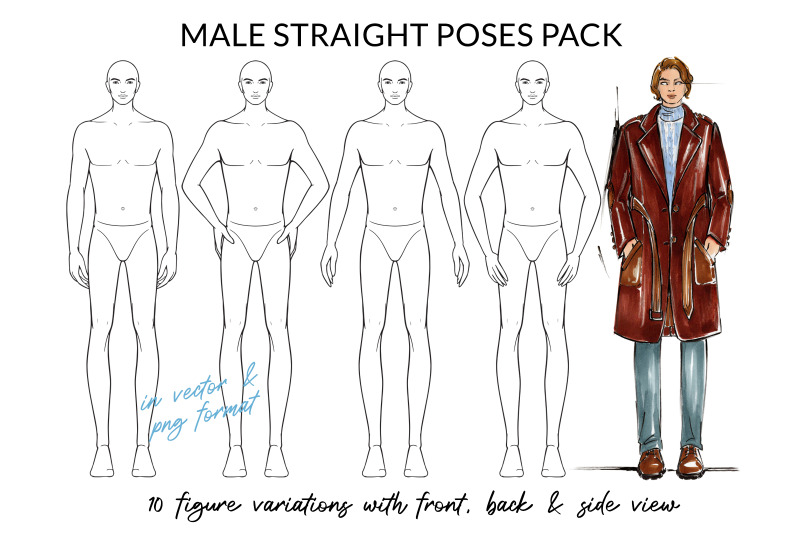 male-straight-poses-pack