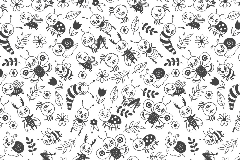 insects-and-bugs-doodle-seamless-pattern