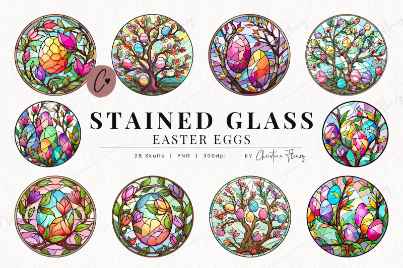 round-stained-glass-easter-eggs-png