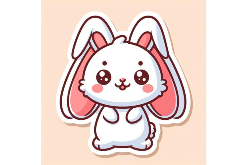 kawaii-sticker-of-cute-rabbit