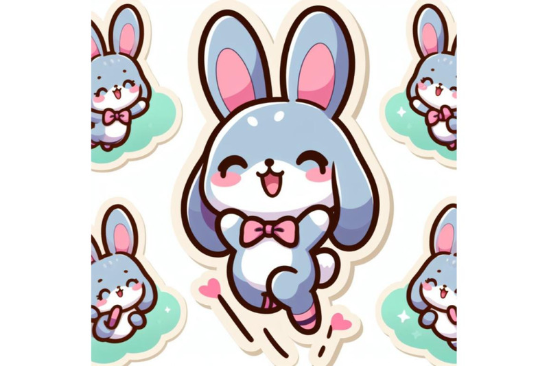 kawaii-sticker-of-cute-rabbit