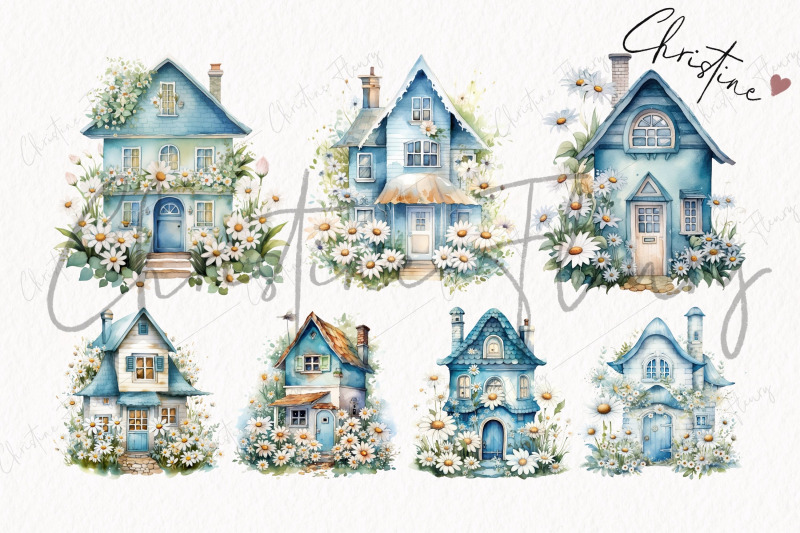 blue-daisy-houses-clipart-spring-png