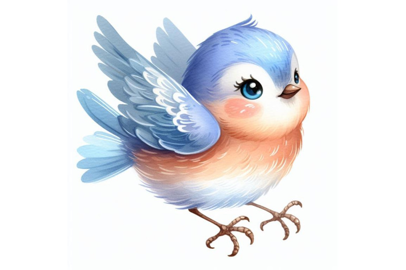 cute-bird-watercolor-vector