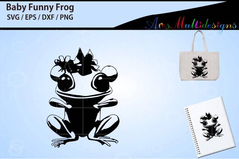 baby-funny-frog-silhouette